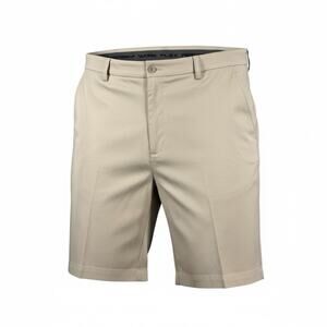 Roundtree & Yorke Men's Fairway Classic Fit Flat Front Khaki Golf Shorts Size 42